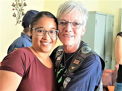 Bikers help traumatised kids