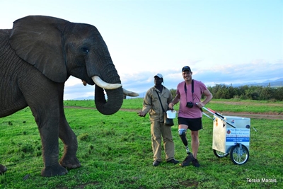 7000 km staptog vir prostese