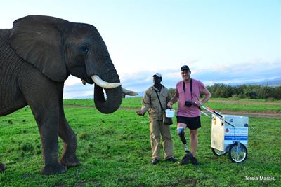 7000 km staptog vir prostese