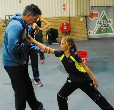 German assists local athletes