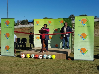 Sports ground officially reopened