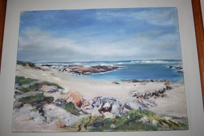 Local artist's exhibit at the George Masonic Hall
