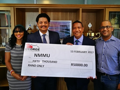 George gives R50 000 for sport conference