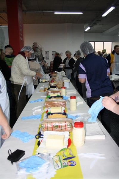 3500 sandwiches for Mandela Day