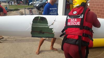 Lucky escape from great white shark