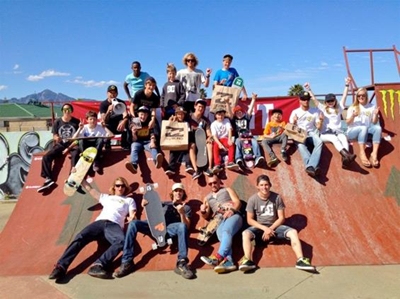 Christian Surfers and Skaters visit George