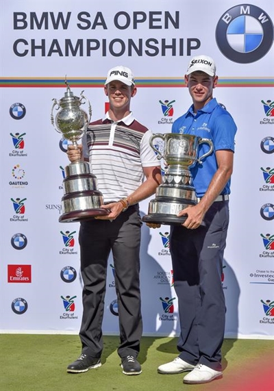 Cameron Moralee leading amateur at SA Open
