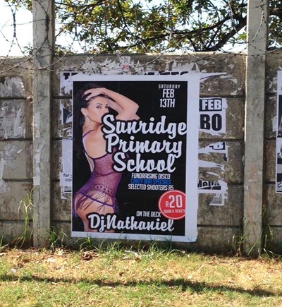 Sexy advert causes problems for school