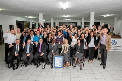 Celebration time at Mossel Bay Volkswagen