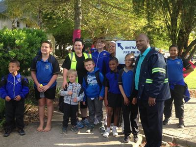 Walking Bus gets children safely to school