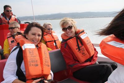 Media has whale of a time in Knysna