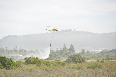 Wilderness fire stopped in record time