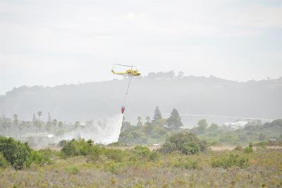 Wilderness fire stopped in record time