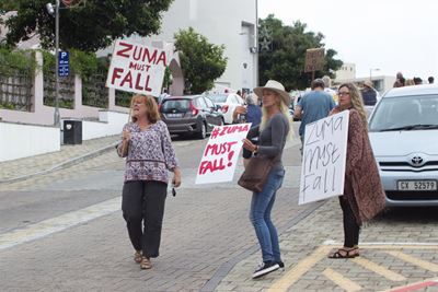 #ZumaMustFall protest in Plett