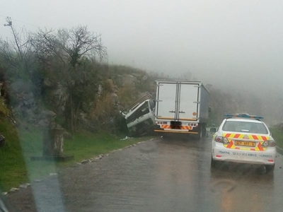 Trucks collide on Outeniqua Pass
