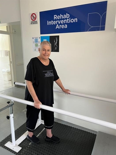 Alison on the road to recovery