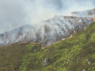 Firefighting continues