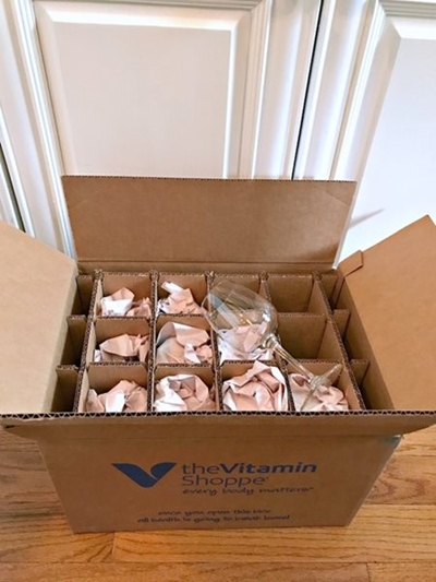 Packing china dishes and crystal glassware