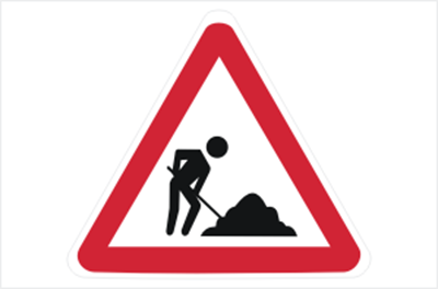 Roadworks on the R102 near George