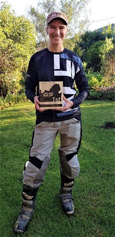 Local woman tops in motorcycle contest