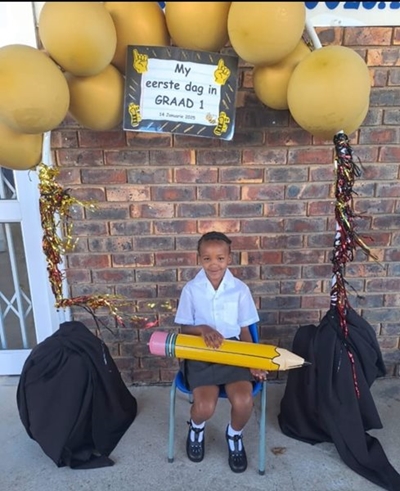 First day of Grade one in George