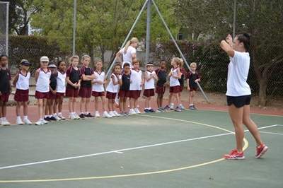 Netbalkliniek by LVS aangebied