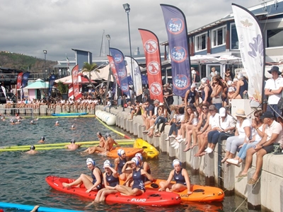 Water polo action at Oakhill Chukka festival