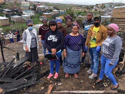 Nine homes gutted in fire