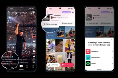 Save songs you love with TikTok’s new Add to Music app 