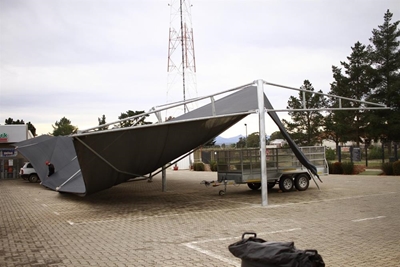 Herstelwerk na die windstorm