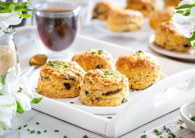 Say hello to the ultimate holiday brunch bite: Mushroom & Cheese Scones