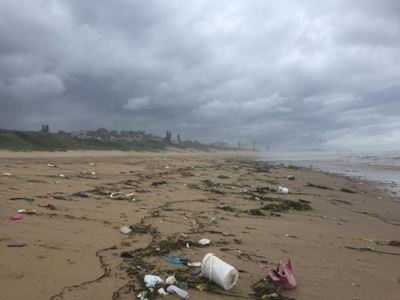 Floods wash over 900kg of litter onto Amanzimtoti coastline