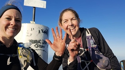 2 women 'everest' on George Peak for Wild Mongoo