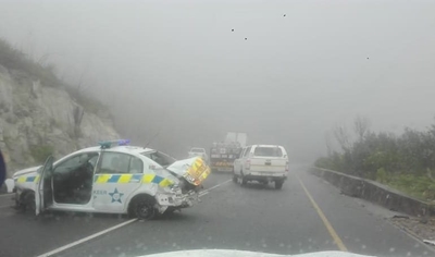 Traffic officers involved in accident