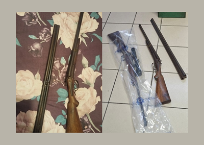 Unlicensed firearms confiscated from Hartenbos, two arrested