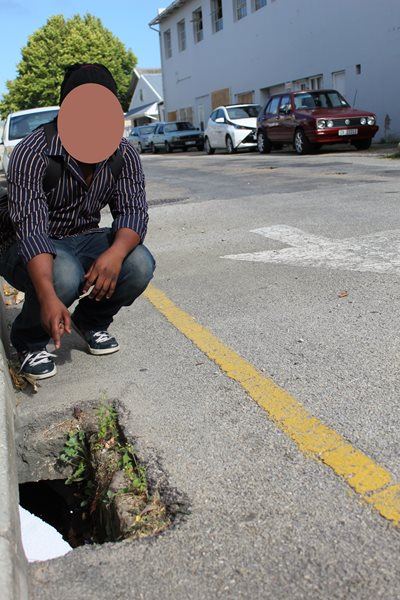 Gaping hole a danger to pedestrians