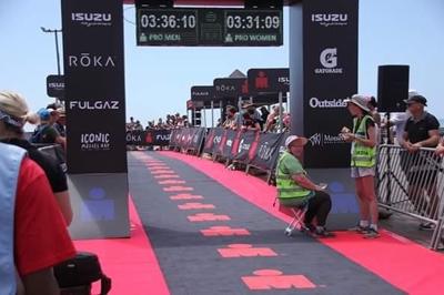 Mosselbaai ikonies met Ironman