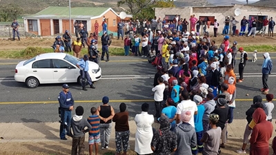 R328 reopened following protest action