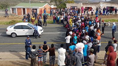 R328 reopened following protest action