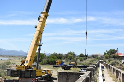 Dysfunctional Nqweba dam sluice valve replaced