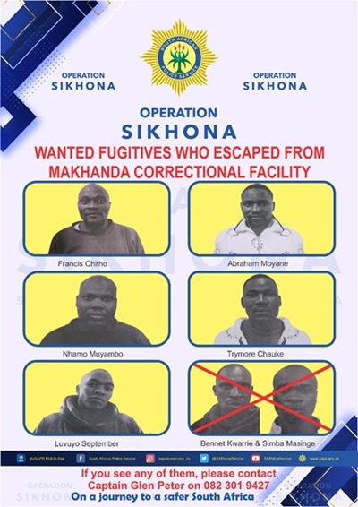 Two escapees re-arrested