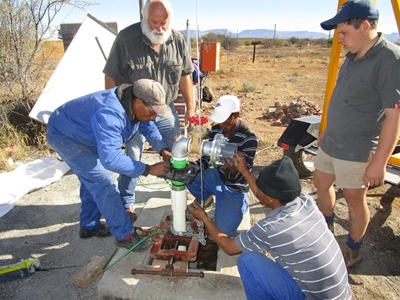 Borehole finally back on track