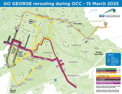 Go George buses rerouted for Wheelchair Challenge