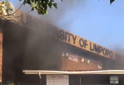 University of Limpopo buildings set alight by students