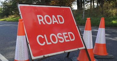 Road closed due to floods