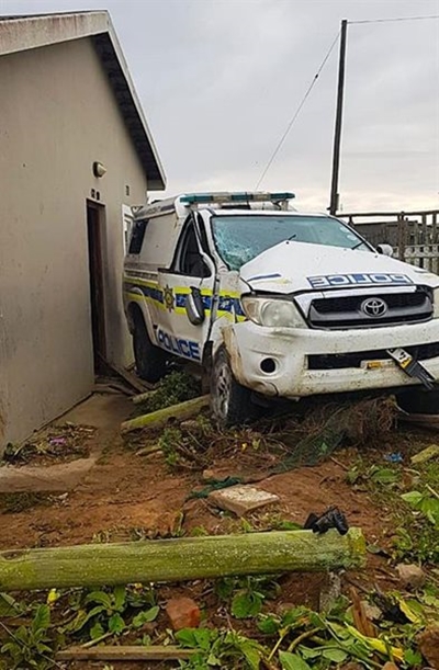 Reckless driving probe after police vehicle overturns