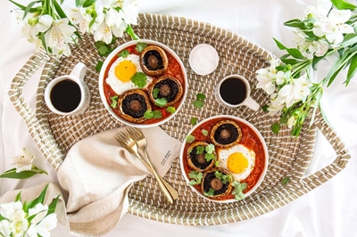 A Valentine’s weekend shakshuka: Mushrooms take centre plate
