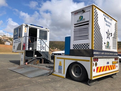Mobile roadworthy centre operational