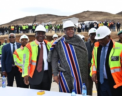 President Ramaphosa turns sod in Lesotho water project