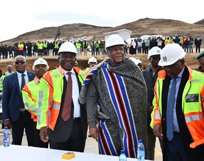 President Ramaphosa turns sod in Lesotho water project